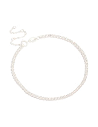 Sterling Silver Cubic Zirconia Tennis Bracelet - link has visual effect only