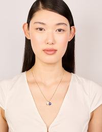 Gold Plated Brass Pearl & Evil Eye Pendant Necklace - link has visual effect only