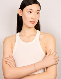 Gold Plated Brass Evil Eye Chain Bracelet - link has visual effect only