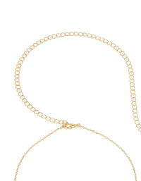 Gold Plated Mini Pearls Waist Chain - link has visual effect only