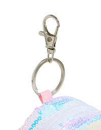 Kids Pink & Purple Fluffy Fabric Bunny Ear Purse - link has visual effect only