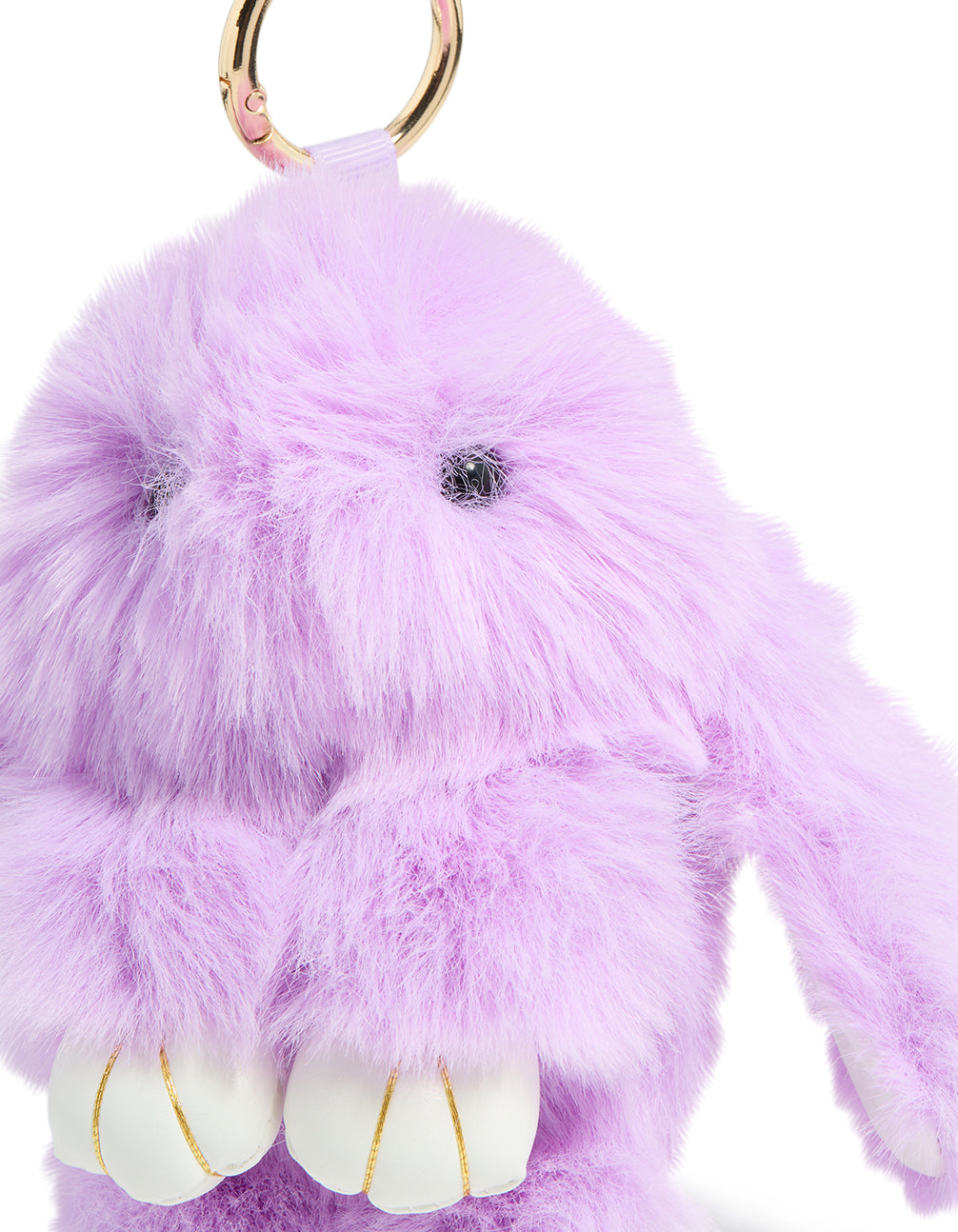 Kids Purple Polyester Bunny Key Chain
