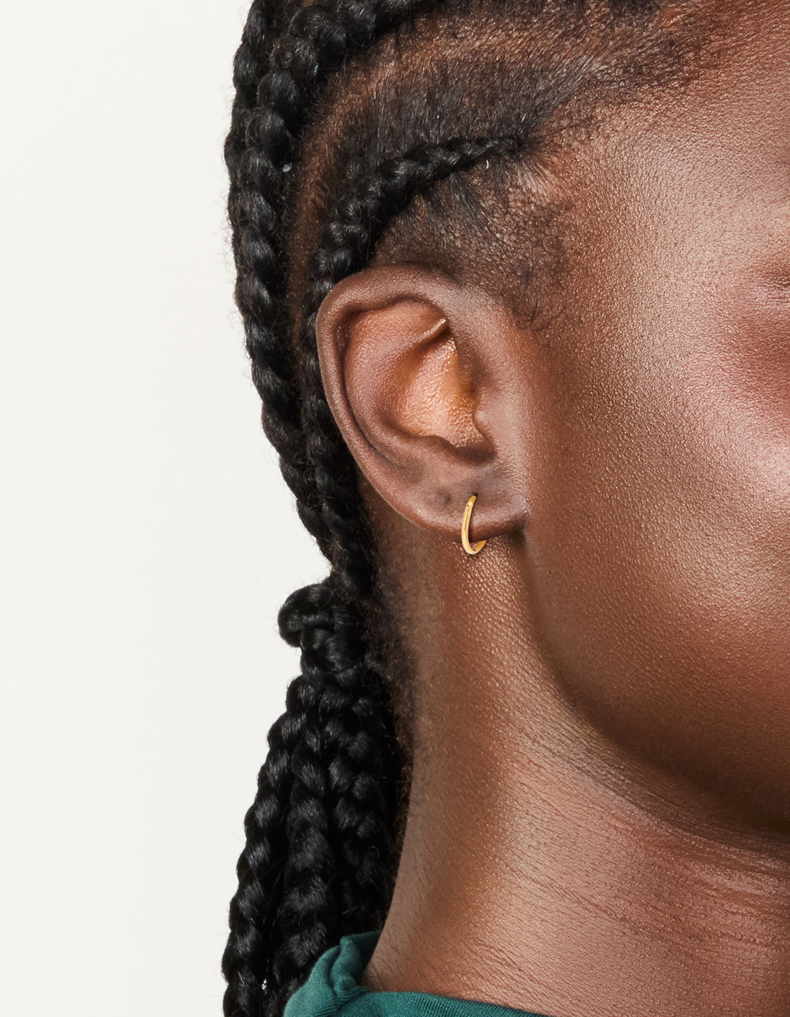 Gold Plated Surgical Steel 8 MM  Thick Sleeper Earrings