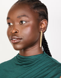 Gold Plated Large Hoop Earrings - link has visual effect only