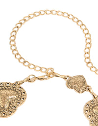 Antique Gold Western Heart Belt - link has visual effect only