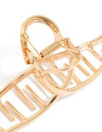 Gold Wavy Claw Clip - link has visual effect only