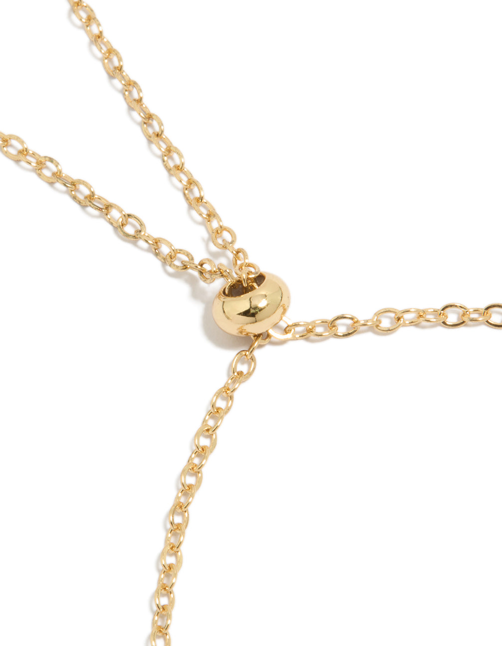 Designed with gold plated clear and cognac cubic zirconia square cut bezel toggle bracelet closure detail view