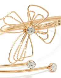 Gold Diamante Wire Butterfly Arm Cuff - link has visual effect only