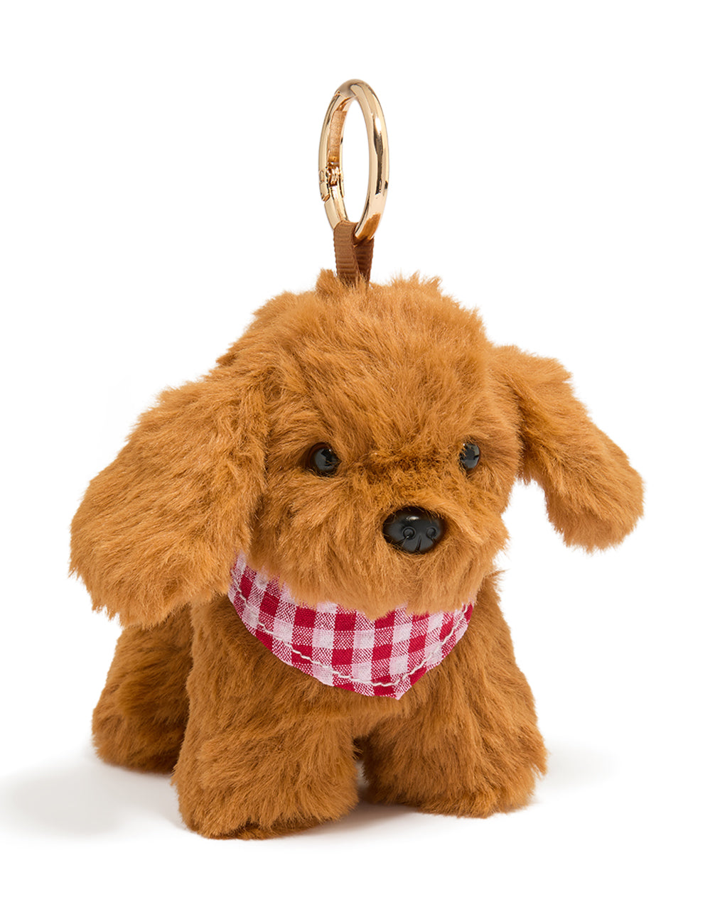 Brown Plush Dog Key Chain