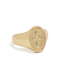 Gold Plated Holy Signet Ring - link has visual effect only