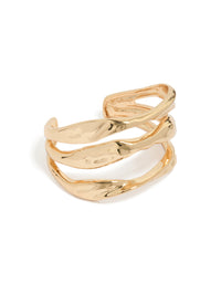 Gold Irregular Line Wrist Cuff - link has visual effect only