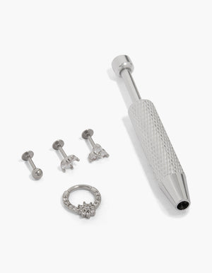 Surgical Steel Flat Back Tool & Studs Set