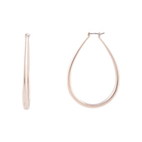 Rose Gold Rounded Teardrop Hoop - link has visual effect only