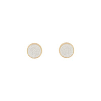 Silver Gold Glitter Inlay Disc Earrings - link has visual effect only
