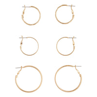 Gold Texture Multi Hoop Earring Pack - link has visual effect only