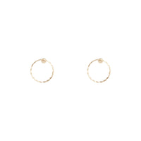Gold Open Circle Stud Earrings - link has visual effect only