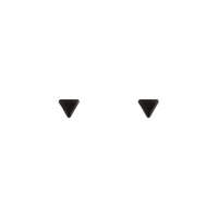 Black Solid Triangle Stud Earrings - link has visual effect only