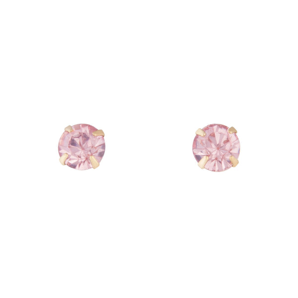 Pink Claw Diamante Stud Earrings