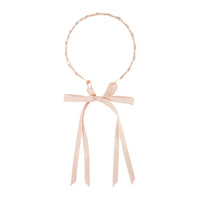 Rose Gold Diamante Leaf Tie Headband - link has visual effect only