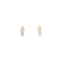 Rose Gold Dainty Leaf Stud Earrings - link has visual effect only