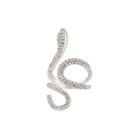 Diamante Swirl Snake Ring - link has visual effect only