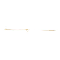 Gold Plated Cut Out Fine Heart Bracelet - link has visual effect only