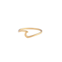Gold Plated Sterling Silver Ocean Wave Ring - link has visual effect only