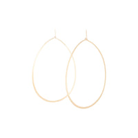 Gold Fine Tear Drop Hoop Earrings - link has visual effect only