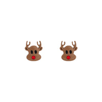 Rudolph Stud Earrings - link has visual effect only