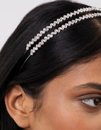 Diamante Double Row Zig Zag Headband - link has visual effect only