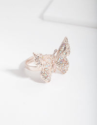 Rose Gold Butterfly Ring - link has visual effect only