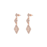 Rose Gold Stone Drop Earrings - link has visual effect only