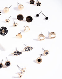 Black Gold Nature Stud Earring 20 Pack - link has visual effect only