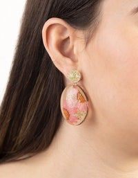 Flower Trap Resin Earrings - link has visual effect only