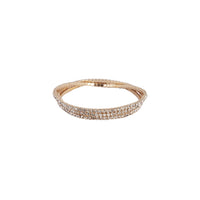 Gold Flexible 3 Pack Cupchain diamante Bracelet - link has visual effect only