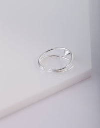 Diamante Connect Sterling Silver Toe Ring - link has visual effect only