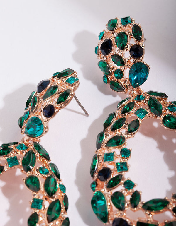 Idyllia drop earrings, Clover, Green, Gold-tone - JEWELLERY from Market  Cross Jewellers UK