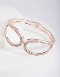 Rose Gold Crystal Loop Bracelet - link has visual effect only