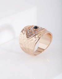 Gold Diamante Eye Band Ring - link has visual effect only