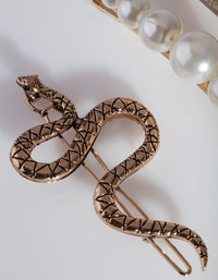 Pearl & Snake Hair Clip Pack - link has visual effect only