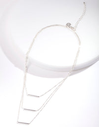 Silver Multi Bar Necklace - link has visual effect only