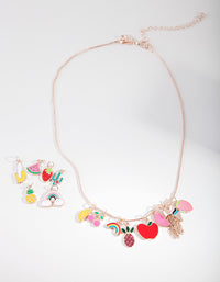 Kids Rose Gold Fruit Necklace - link has visual effect only