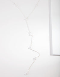 Silver Cubic Zirconia Rope Y Necklace - link has visual effect only