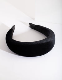 Black Velvet Padded Headband - link has visual effect only