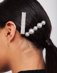 Silver Pearl Multi Clip 4-Pack - link has visual effect only