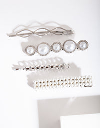 Silver Pearl Multi Clip 4-Pack - link has visual effect only