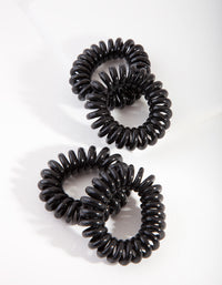 Black Hair Spiral Minis 4-Pack - link has visual effect only