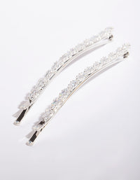 Cubic Zirconia 9cm Hair Pin Pack - link has visual effect only