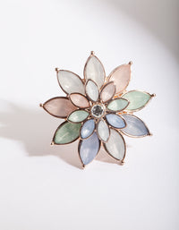 Rose Gold Pastel Flower Ring - link has visual effect only