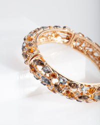 Gold Neutral Gem Bangle - link has visual effect only